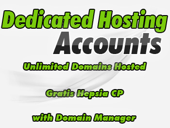 Modestly priced dedicated servers account